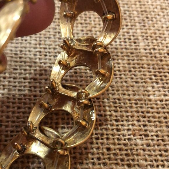 Stretch Gold tone and silver bracelet - Picture 6 of 7